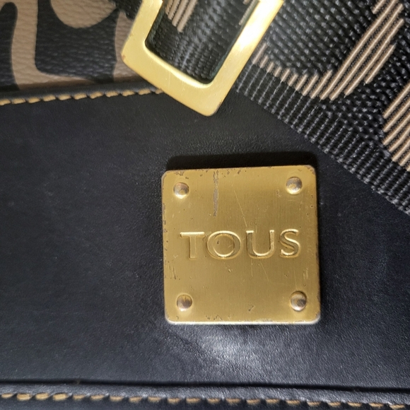 Tous Brown Pebbled Leather Crossbody Bag - Messenger Medium 11 X9.5 X3 See Pics - Picture 6 of 15